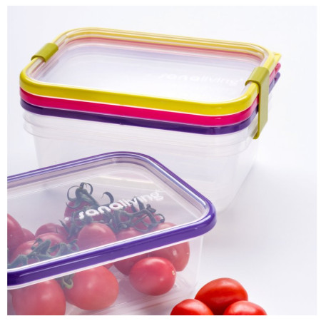 Контейнер для перекусу Omada Sanaliving Box Set 3x 19x14x9cm/1,3L