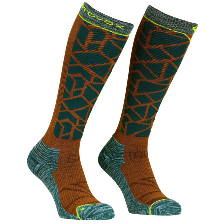 Чоловічі гетри Ortovox Ski Tour Comp Long Socks M помаранчевий/сірий dark pacific