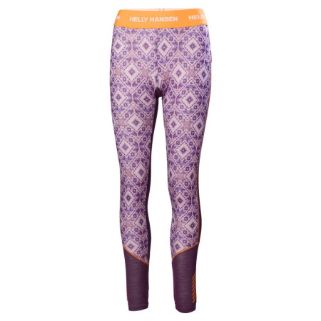 Жіноча функціональна нижня білизна Helly Hansen W Lifa Merino Mwt Graphic Pant фіолетовий