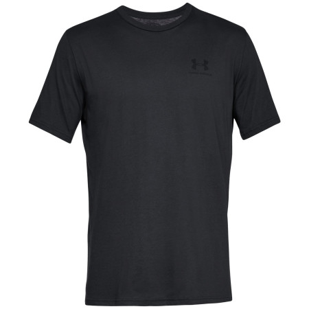 Pánské triko Under Armour Sportstyle Left Chest SS černá Black