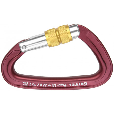 Karabina Grivel K3N Plume Screw Lock červená