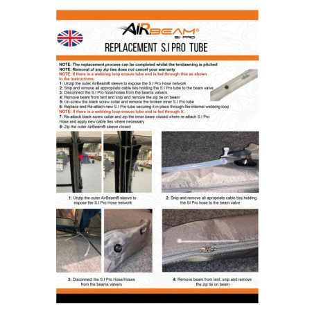 Запасна надувна дуга для каркасу Vango Airspeed S.I Pro Tube 685 x 10 cm - AT339