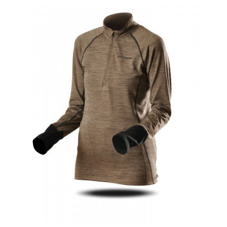 Жіноча толстовка Trimm Clinic Lady зелений lite khaki/grey melange