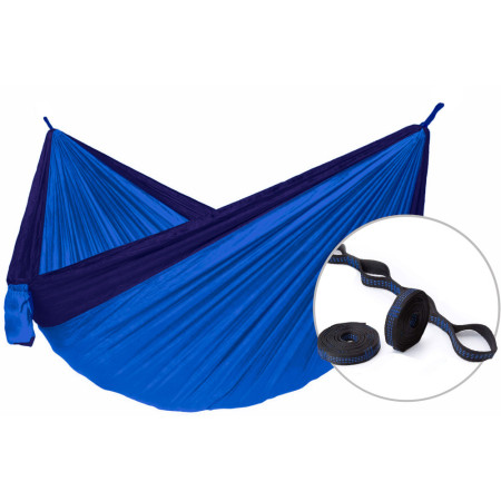 Гамак Hamaka.eu Camping double + Slap Strap синій