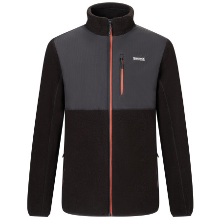 Чоловіча кофта Regatta Morran WR fleece чорний/помаранчевий Blk(BurntHn)