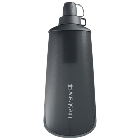 Фільтруюча пляшка LifeStraw Peak Squeeze Bottle 1L чорний Dark Grey