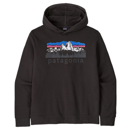 Чоловіча толстовка Patagonia M's Fitz Roy Foothills Daily Hoody чорний Black