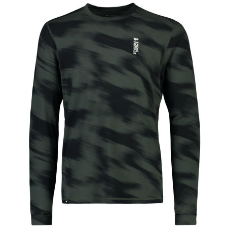 Чоловіча функціональна футболка Mons Royale Cascade Merino Flex 200 Ls Rosin Motion сірий/чорний