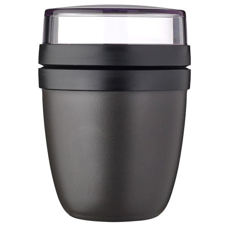 Контейнер для перекусу Mepal Ellipse Mini 300 + 120 ml чорний Nordic Black
