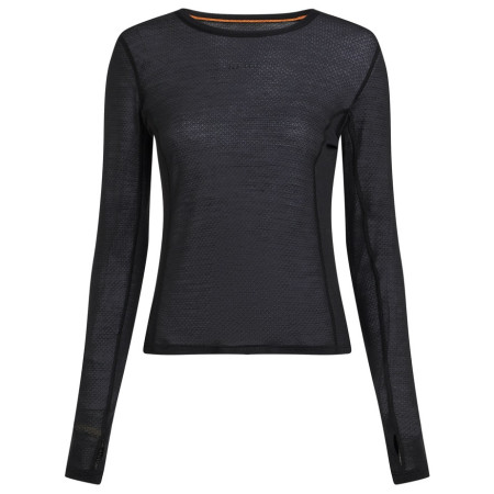 Жіноча футболка Icebreaker Women Merino Blend 75 Cool-Lite™ Featherlight™ LS Crewe чорний Black