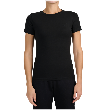 Жіноча футболка 4F Tshirt F3306 чорний Deep Black