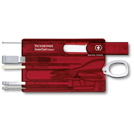Багатофункціональна картка Victorinox SwissCard Classic червоний