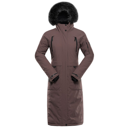 Жіноче зимове пальто Alpine Pro Wussa 2 коричневий Brown
