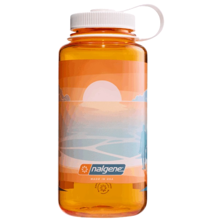 Пляшка Nalgene Wide Mouth Landscape 1000 ml помаранчевий Clementine Landscape with Sunset