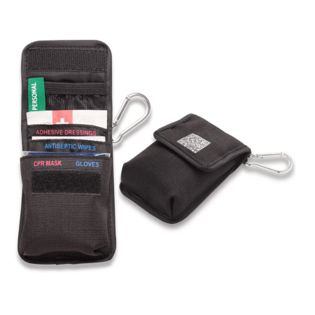 Дорожня аптечка Survival First Aid Kit - Pocket CPR чорний Black