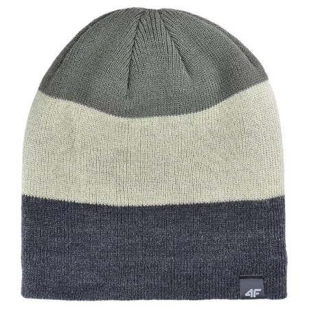 Чоловіча зимова шапка 4F Cap M510 сірий/зелений MULTICOLOUR 1 MELANGE