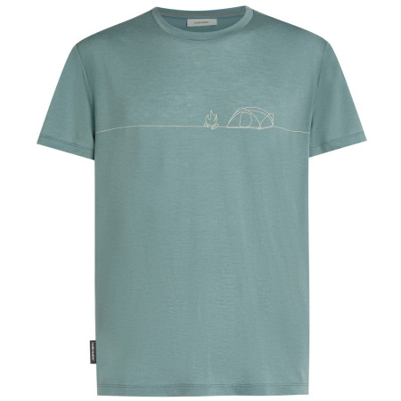 Чоловіча функціональна футболка Icebreaker Merino Blend Core SS Tee Single Line Camp