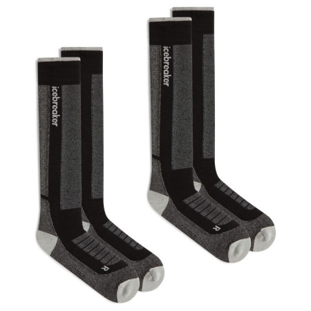 Чоловічі шкарпетки Icebreaker Men Mer Ski+ Medium OTC 2 Pack чорний/сірий Blk/Ether/Graph