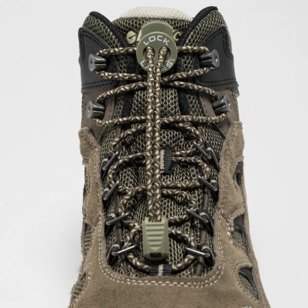 Шнурки для взуття Lock Laces Boot хакі Camo Boot