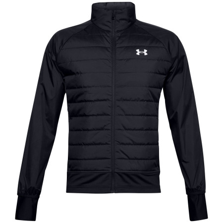 Чоловіча куртка Under Armour Run Insulate Hybrid Jacket чорний Black/Black/Reflective