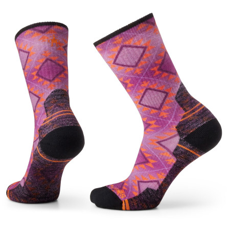 Жіночі шкарпетки Smartwool W Hike Light Cushion Southwest Tile Crew рожевий/чорний