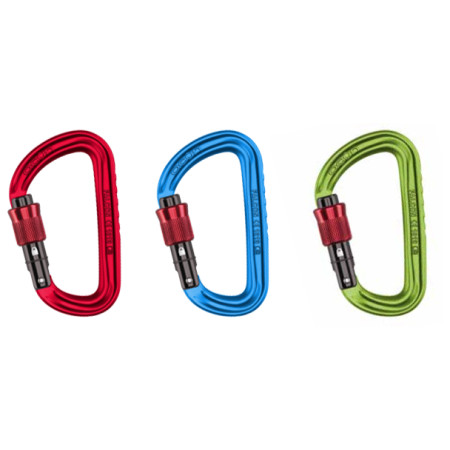 Karabina Ocún Falcon Screw 3 pack červená