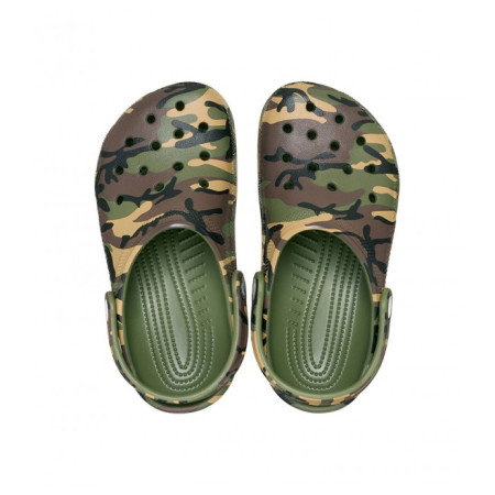 Шльопанці дитячі Crocs Classic Camouflage Clog Army Green/Multi
