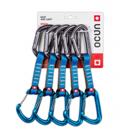 Expresky Ocún HAWK QD Combi PA 16mm, 10cm 5 pack modrá blue