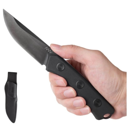 Ніж Acta non verba P200 - Cerakote Black, G10, Leather
