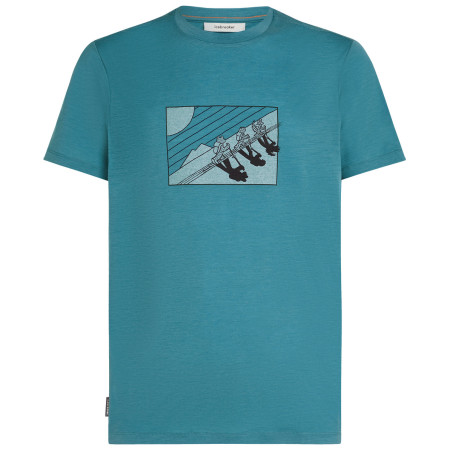 Чоловіча футболка Icebreaker Men Merino 150 Tech Lite SS Tee In The Wild блакитний Topaz