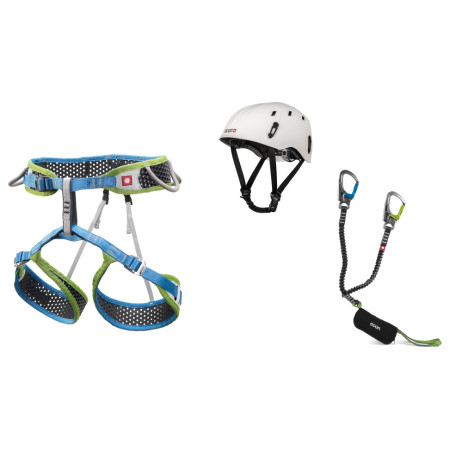 Ferratový set Ocún Via Ferrata Webee pail set modrá