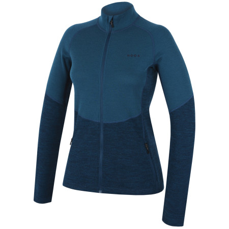 Жіноча толстовка MOOA Merino 3D 240 синій lagoon blue