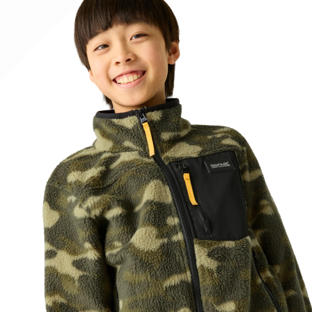 Дитяча функціональна толстовка Regatta Junior Frankie Warm Fleece Bark Green Camo