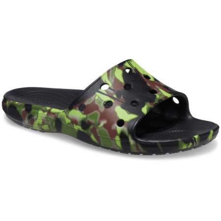 Шльопанці чоловічі Crocs Classic Spray Camo Slide чорний