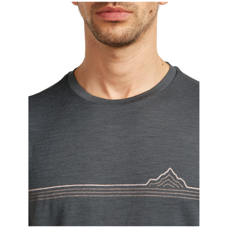 Чоловіча футболка Icebreaker Men Merino 150 Tech Lite SS Tee Range Stripes