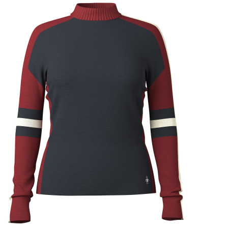 Жіноча функціональна футболка Smartwool W Alpine Crew темно-синій DEEP NAVY