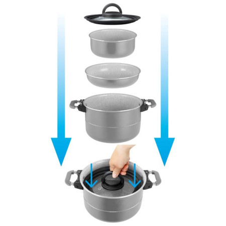 Набір посуду Brunner Fusion 7+1 Ø 22 cm