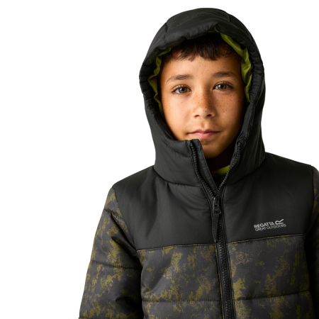 Дитяча зимова куртка Regatta Lofthouse Black/Distress Camo