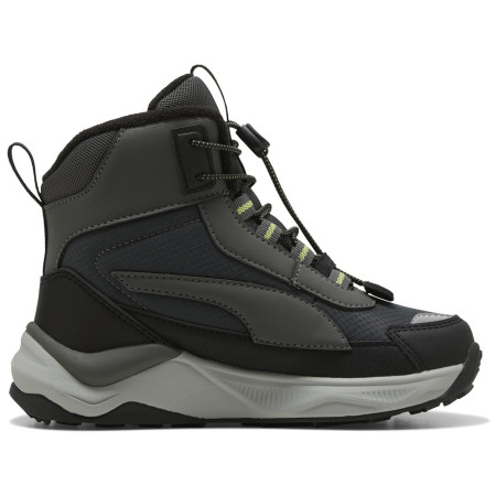 Дитяче взуття Puma Puma Evolve 2.0 Boot PS Shadow Gray-Sunn сірий/зелений Shadow Gray-Sunny Lime-PUMA Black