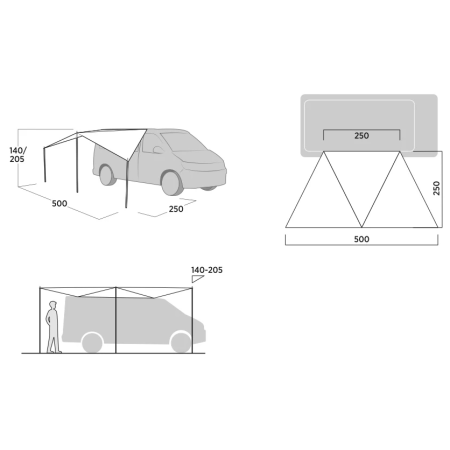 Тент Easy Camp Lom Tri Canopy II.