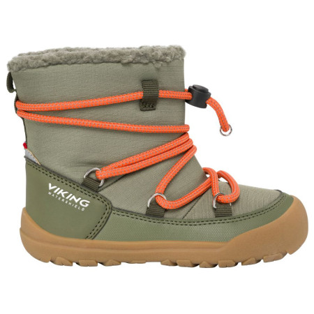 Дитячі зимові черевики Viking Outdoor Footwear Birch Barefoot Warm WP Pull-on Olive оливковий Olive