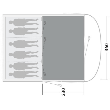 Килимок до намету Outwell Cozy Carpet Sky 6