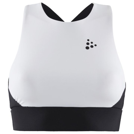 Dámský top Craft UNTMD Cropped bílá/černá WHITE-BLACK