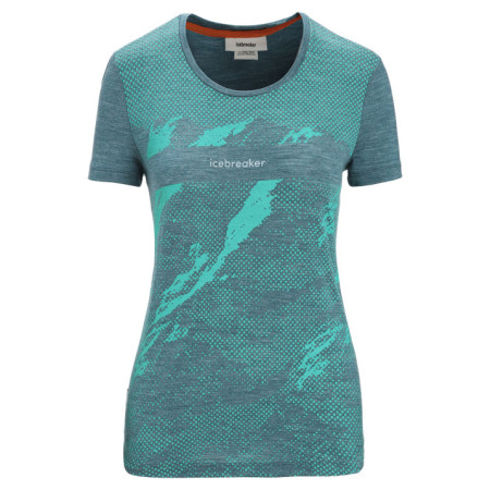 Жіноча функціональна футболка Icebreaker Women Sphere II SS Tee Trail зелений