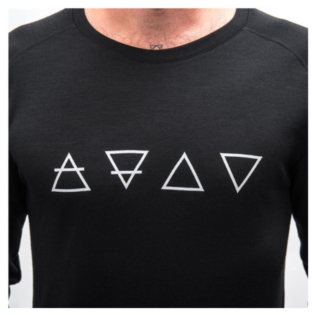 Чоловіча функціональна футболка Sensor Merino Blend Elements black