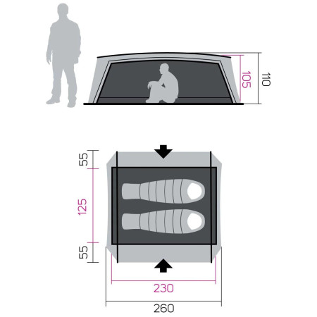 Туристичний намет Hannah Haven 2