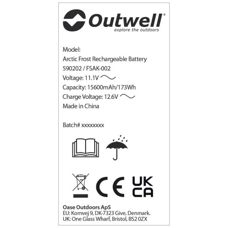 Акумуляторна батарея Outwell Arctic Frost Rechargeable Battery