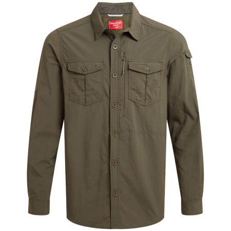 Чоловіча сорочка Craghoppers NosiLife Adventure Long Sleeved Shirt III зелений Woodland Green