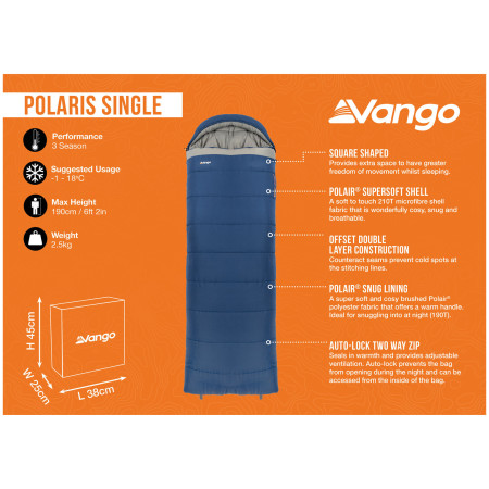 Спальний мішок Vango Polaris Single