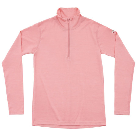 Жіноча функціональна футболка Devold Breeze Plus Merino 200 Zip Neck Wmn рожевий APRICOT